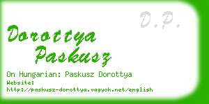 dorottya paskusz business card